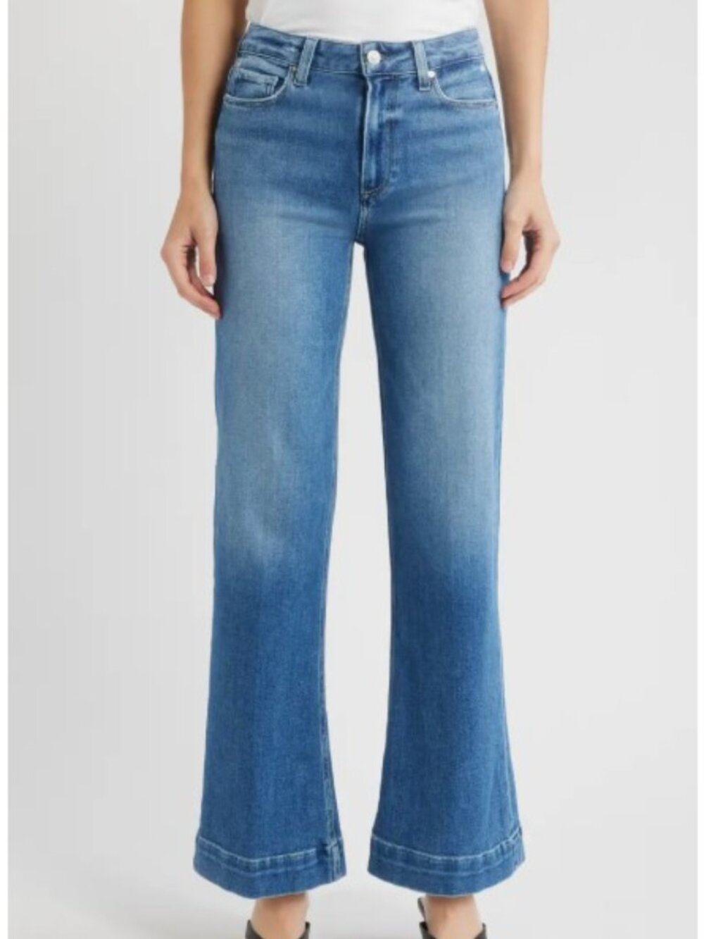 NWOT - Paige Leenah High Waist Wide Leg Jeans in Westminster - Petite Sz 29